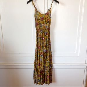 Yellow Floral Maxi Dress